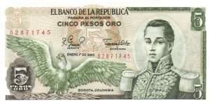 5 Pesos 1.1.1980